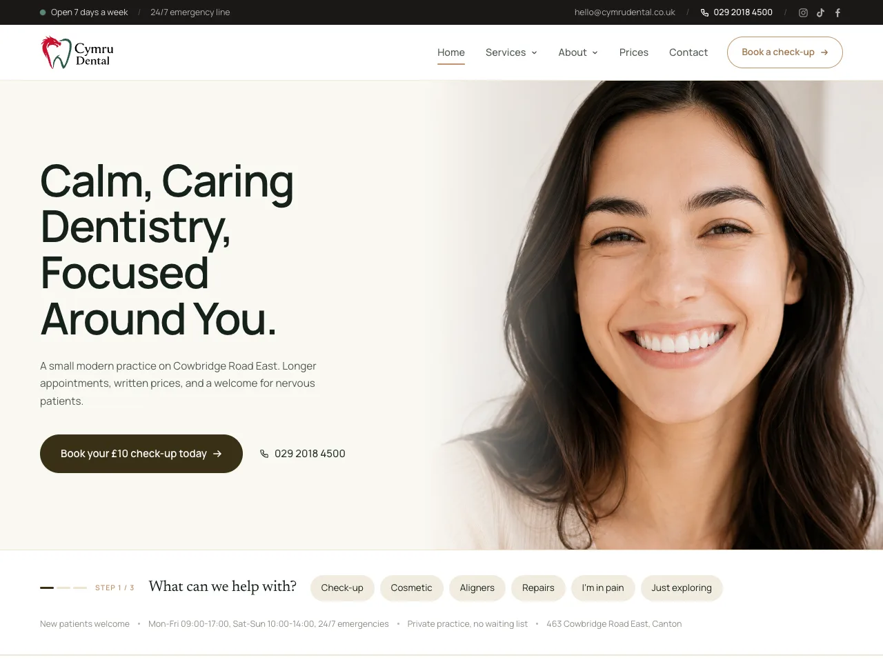 Cymru Dental website