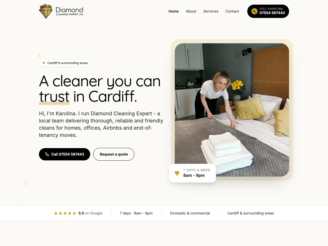 Diamond Cleaning Expert - Domestic and commercial cleaning across Cardiff and South Wales