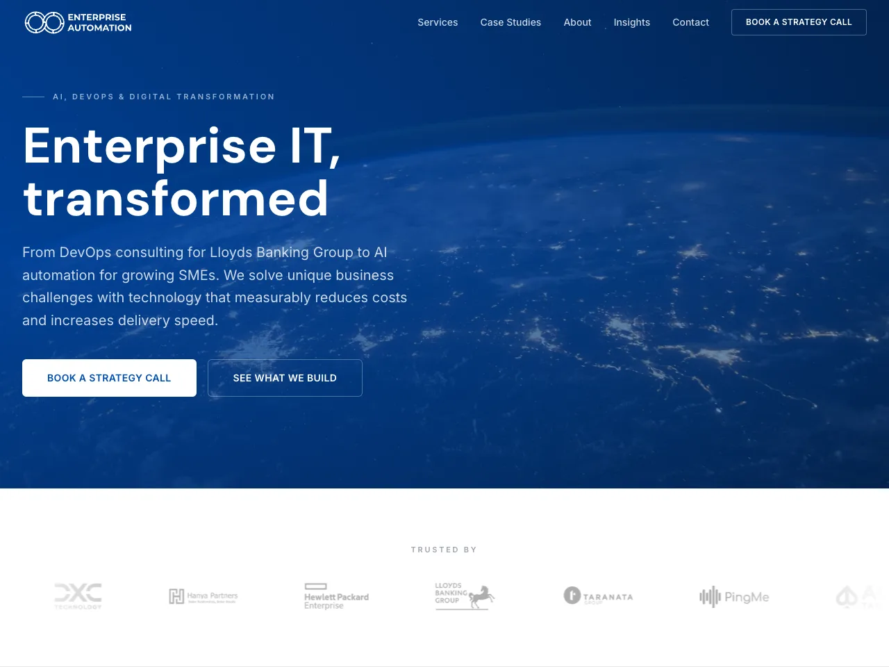 Enterprise Automation - AI, DevOps and digital transformation for enterprise IT