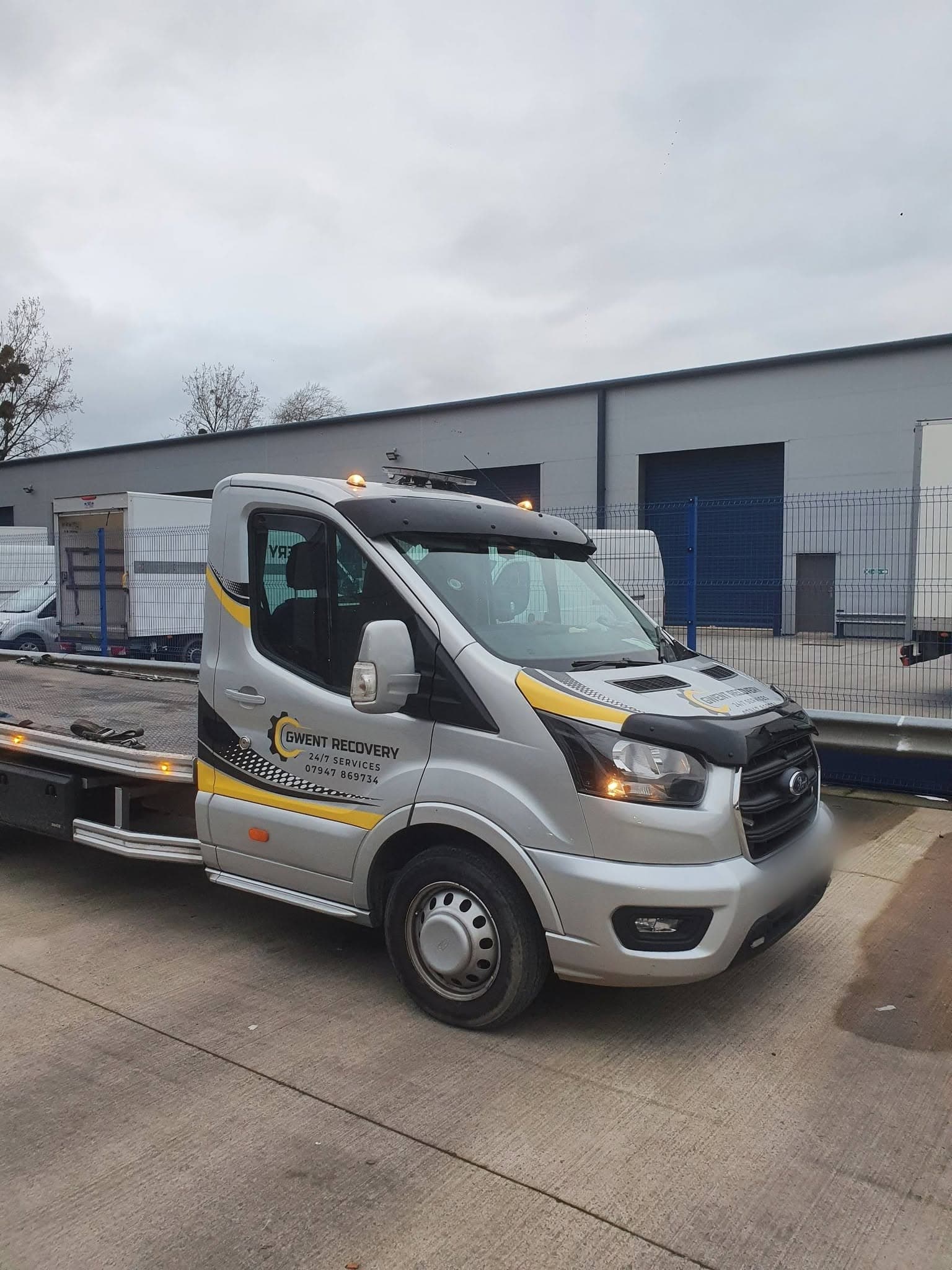 Gwent Recovery truck livery, drawn and fitted by the studio